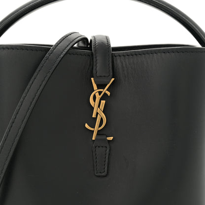 Saint Laurent Shiny Calfskin Le 37 Mini Bucket Bag Black 8 of 11