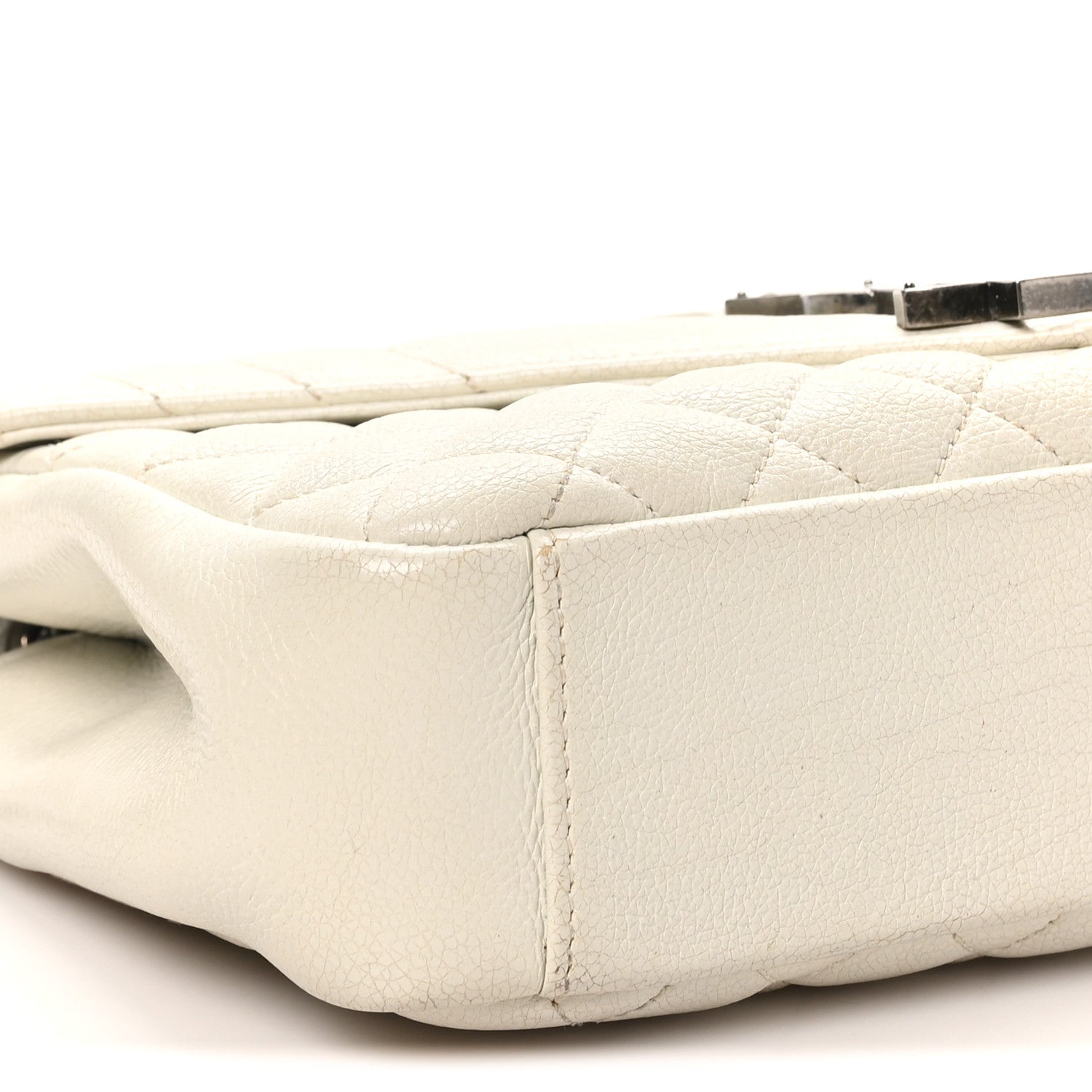 Saint Laurent Sheepskin Medium Tri-Quilt College Monogram Satchel Porcellana 8 of 10