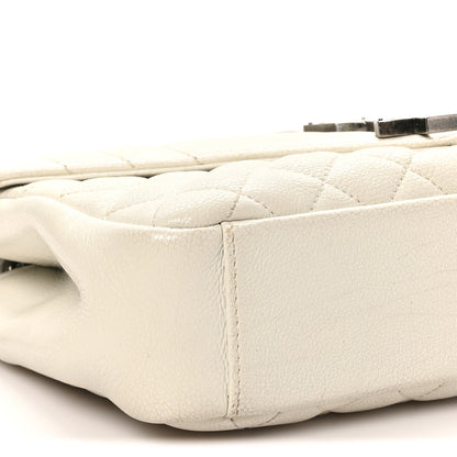 Saint Laurent Sheepskin Medium Tri-Quilt College Monogram Satchel Porcellana 8 of 10