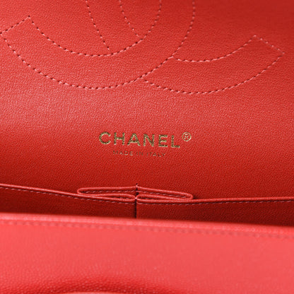 Chanel Caviar Quilted Jumbo Double Flap Red 6 of 11