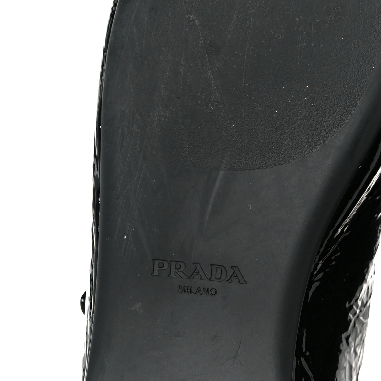 Patent Calfskin Triangle Ballerina Flats 40 Black