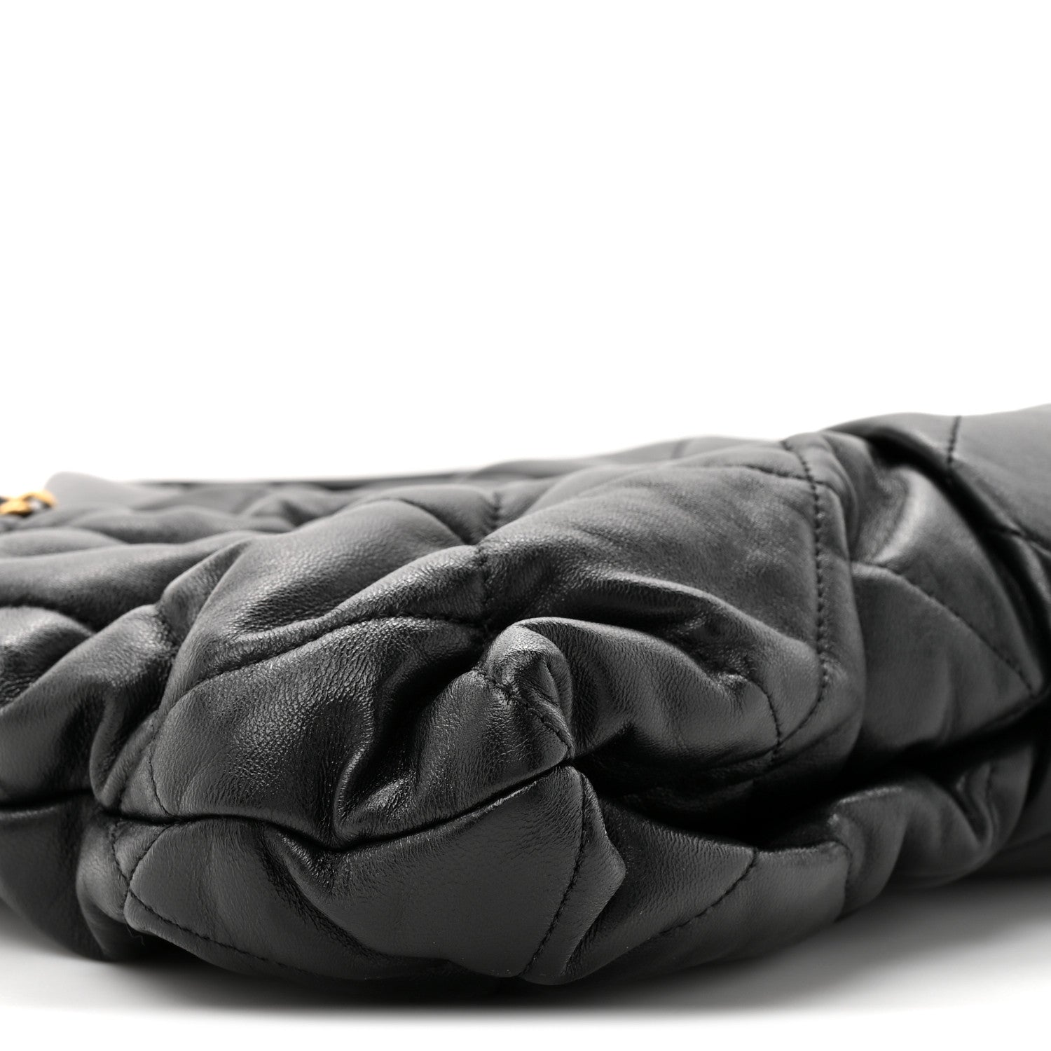 Chanel Lambskin Quilted Bow Bag Black 10 of 10