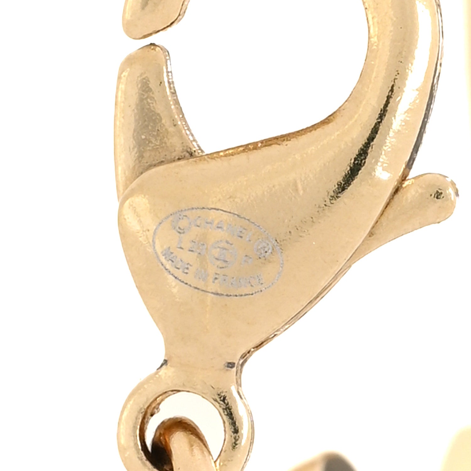 Chanel Crystal CC Chain Link Bracelet Gold 4 of 4