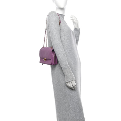 Chanel Lambskin Sleek And Chic Flap Purple 3 of 13