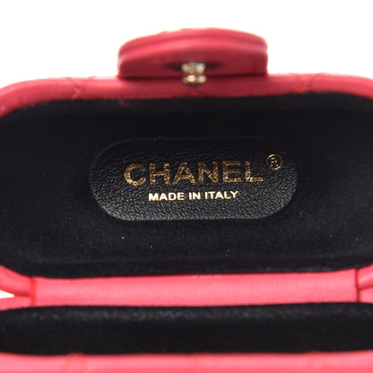 Chanel Lambskin Quilted Airpods Pro Case With Chain Pink 3 of 4