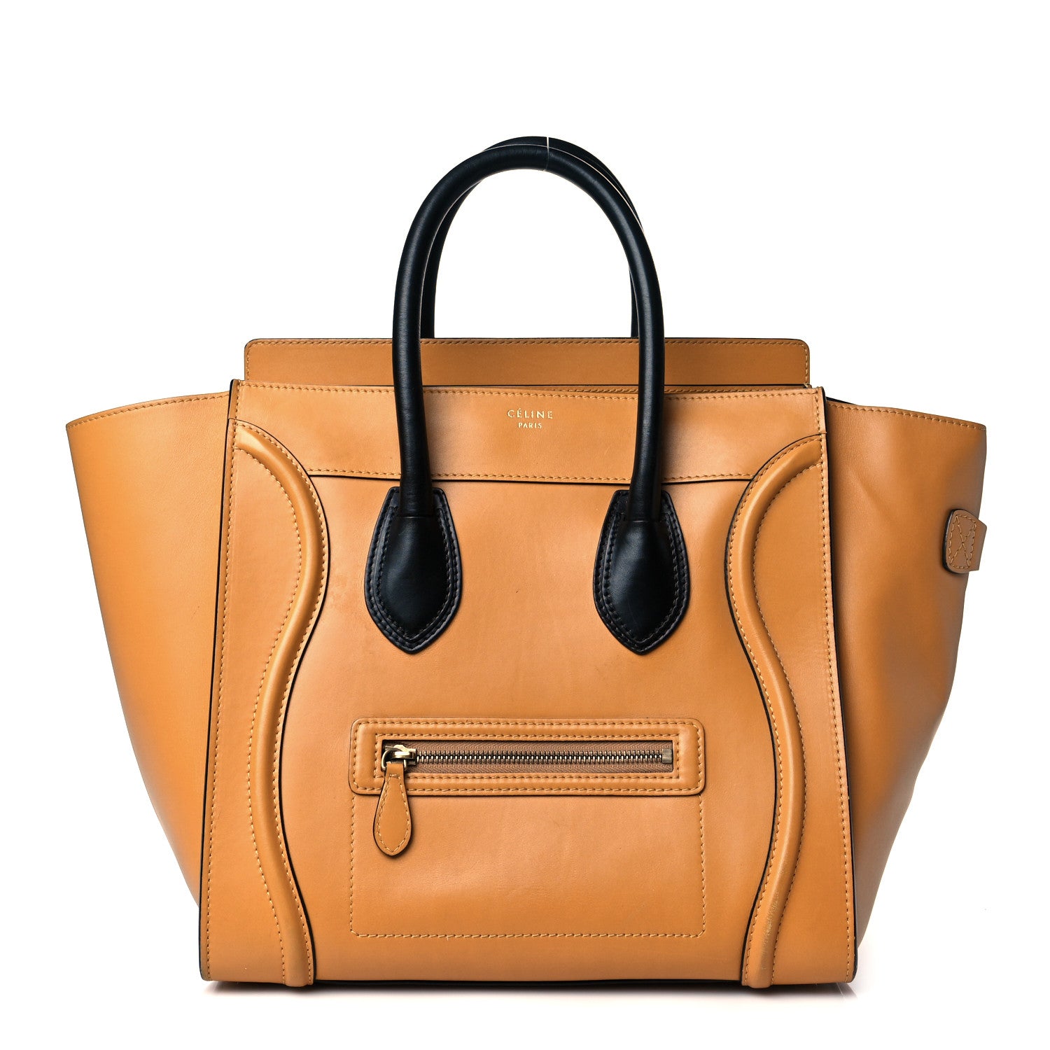 Celine Smooth Calfskin Mini Luggage Amber 1 of 12
