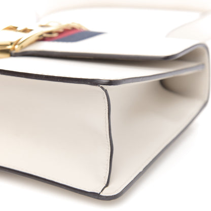 Gucci Calfskin Small Sylvie Shoulder Bag Off White 10 of 14