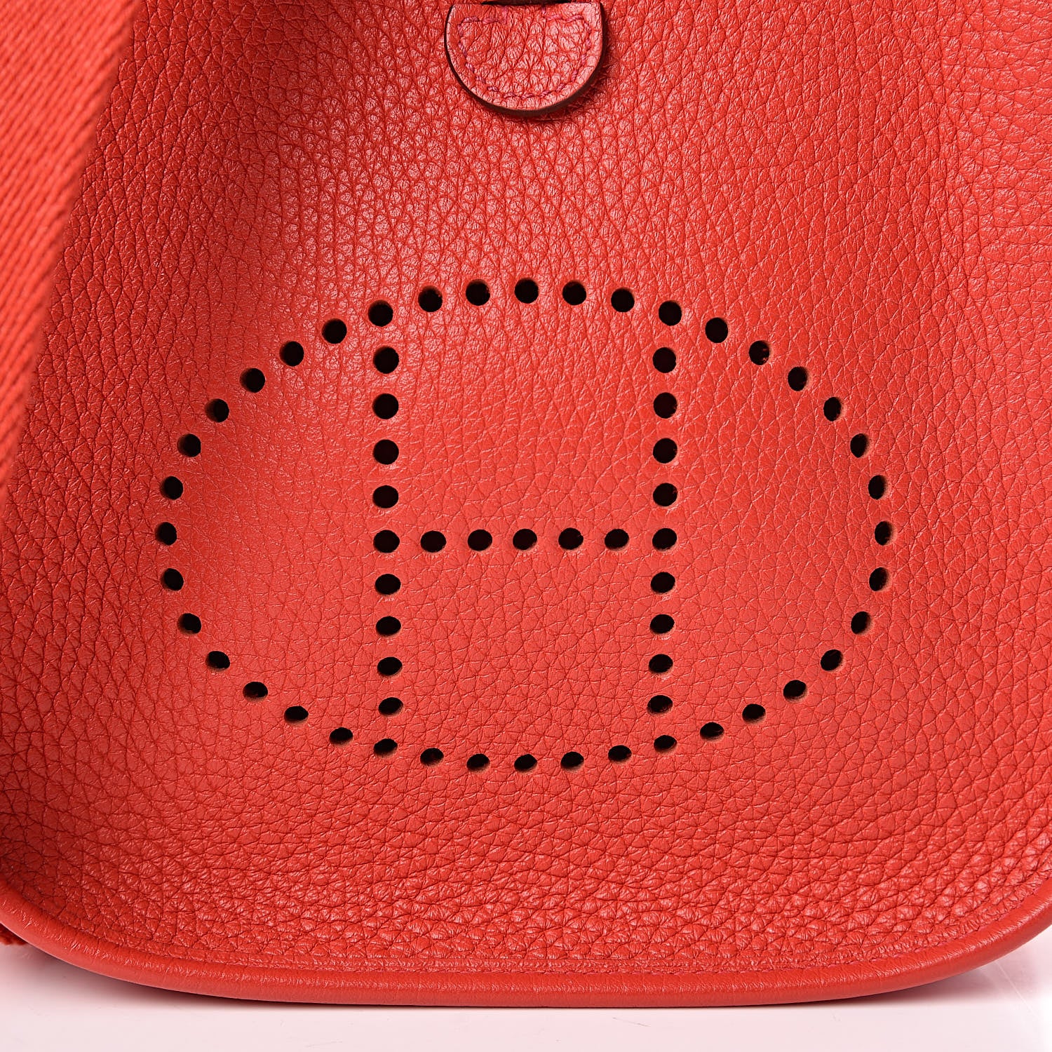 Hermes Taurillon Clemence Evelyne TPM Rouge Casaque 8 of 12