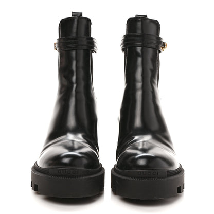 Gucci Magnum Calfskin Logo Ankle Boots 40 Black 2 of 8