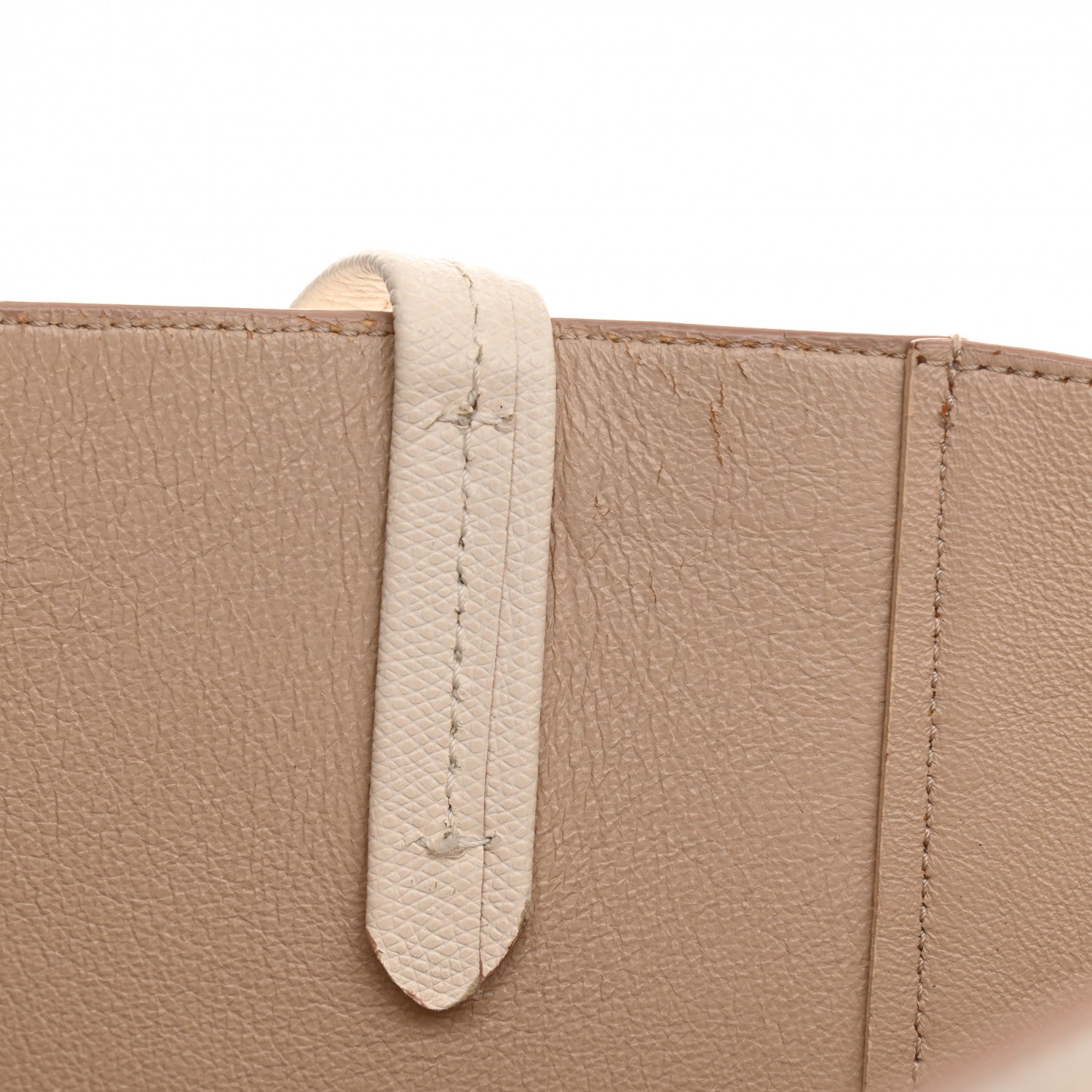 Celine Grained Calfskin Medium Horizontal Cabas Phantom White 12 of 17