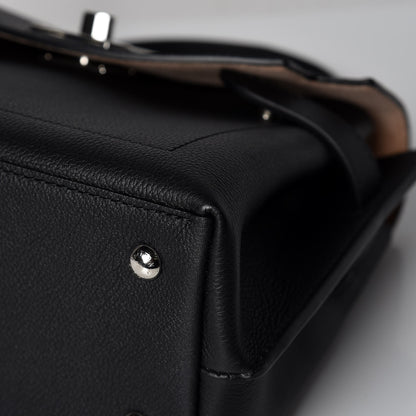 Louis Vuitton Calfskin Lockme Ever BB Black 11 of 13
