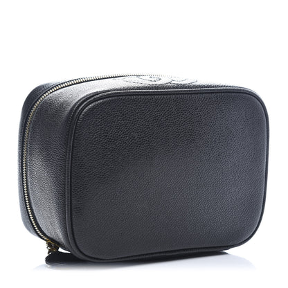 Chanel Caviar Vanity Cosmetic Case Black 4 of 13