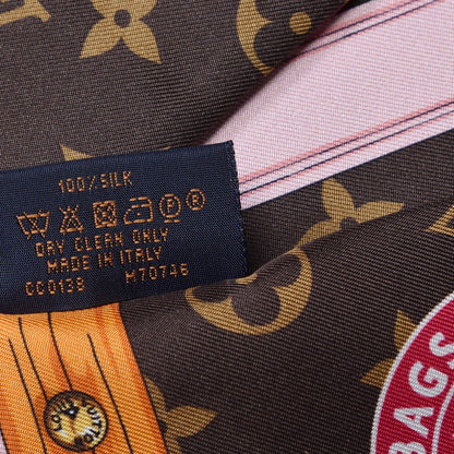 Louis Vuitton Silk Monogram Summer Trunks Bandeau Brown 4 of 5