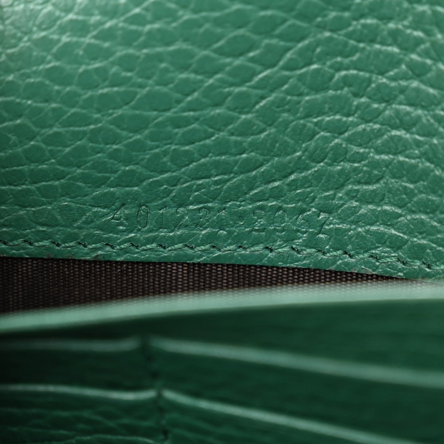 Calfskin Mini Dionysus Chain Wallet Emerald