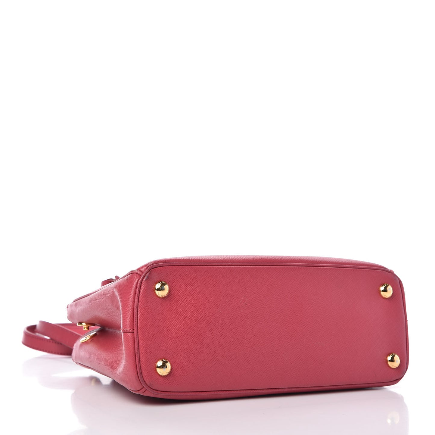 Saffiano Small Galleria Double Zip Tote Fuxia
