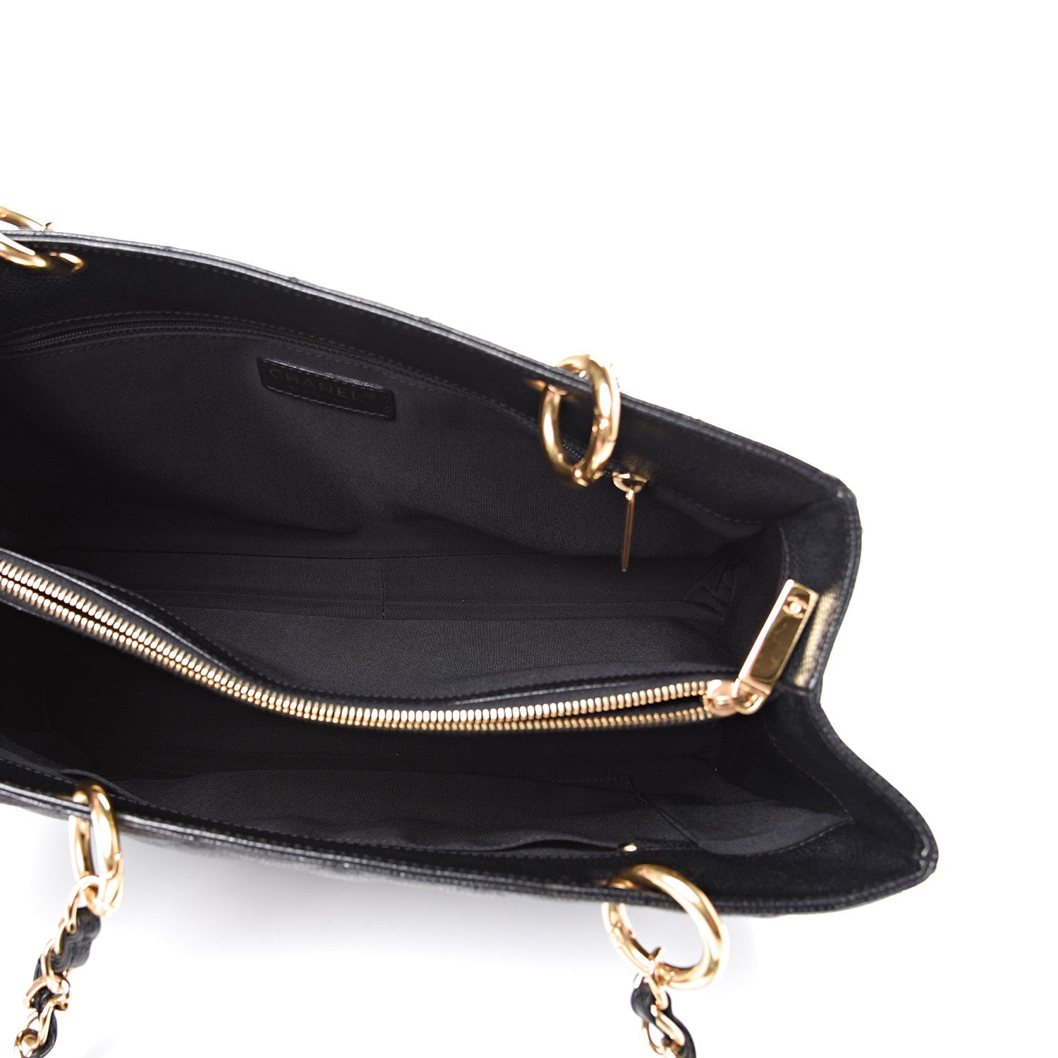 Chanel Caviar Quilted Grand Shopping Tote GST Black 4 of 13