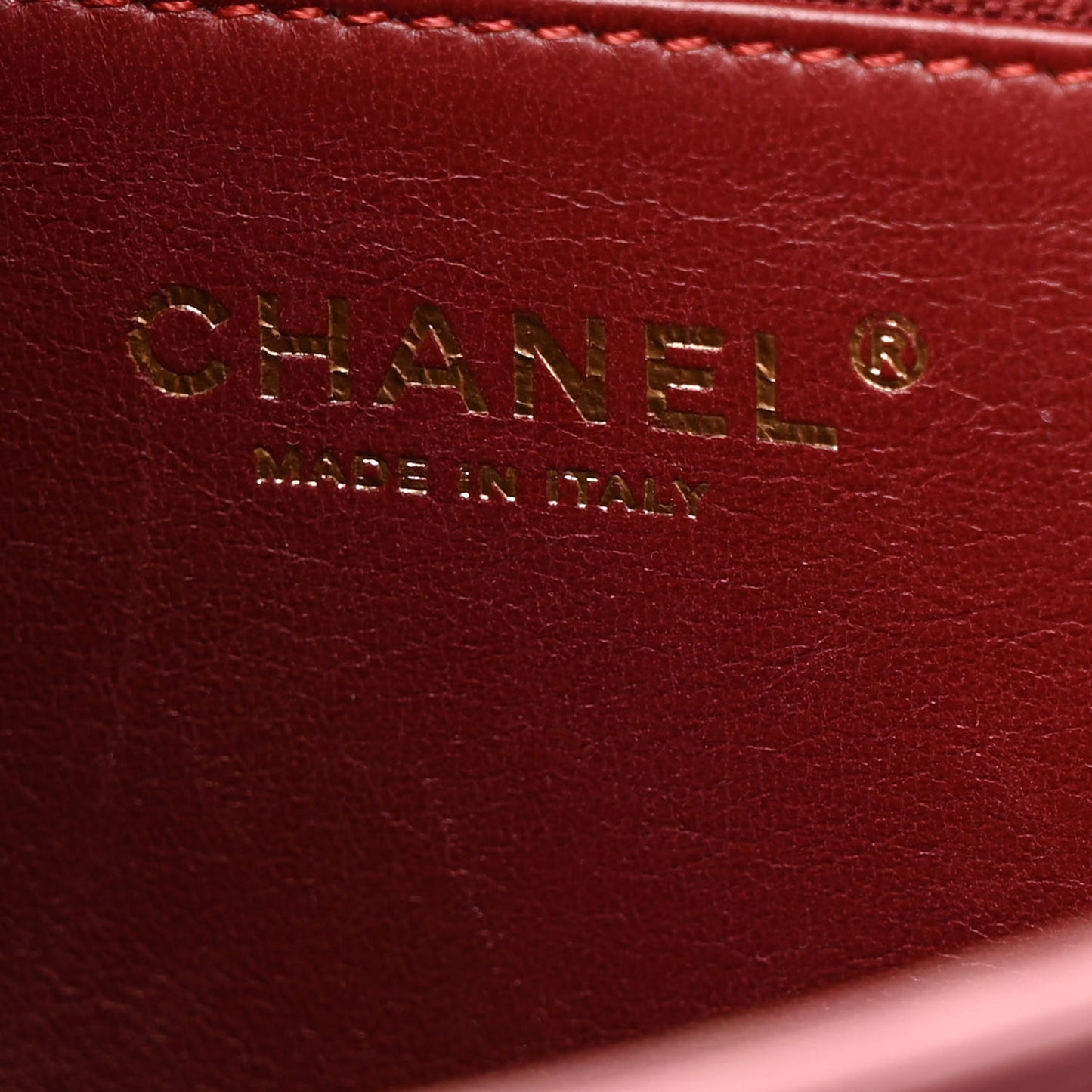 Calfskin Quilted Straight Lined Flap Purple