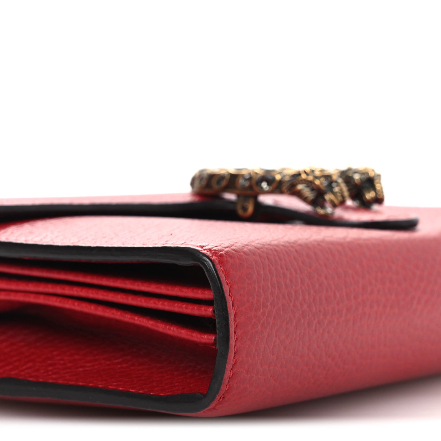 Gucci Calfskin Mini Dionysus Chain Wallet Hibiscus Red 9 of 10