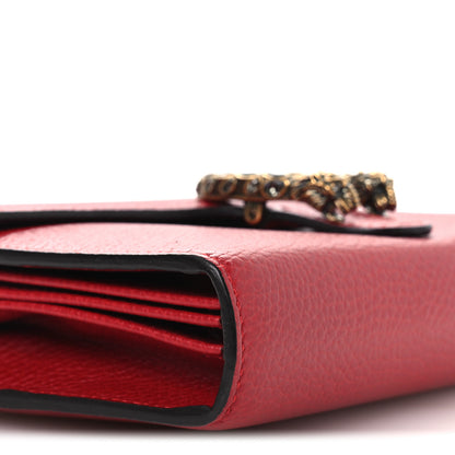Gucci Calfskin Mini Dionysus Chain Wallet Hibiscus Red 9 of 10