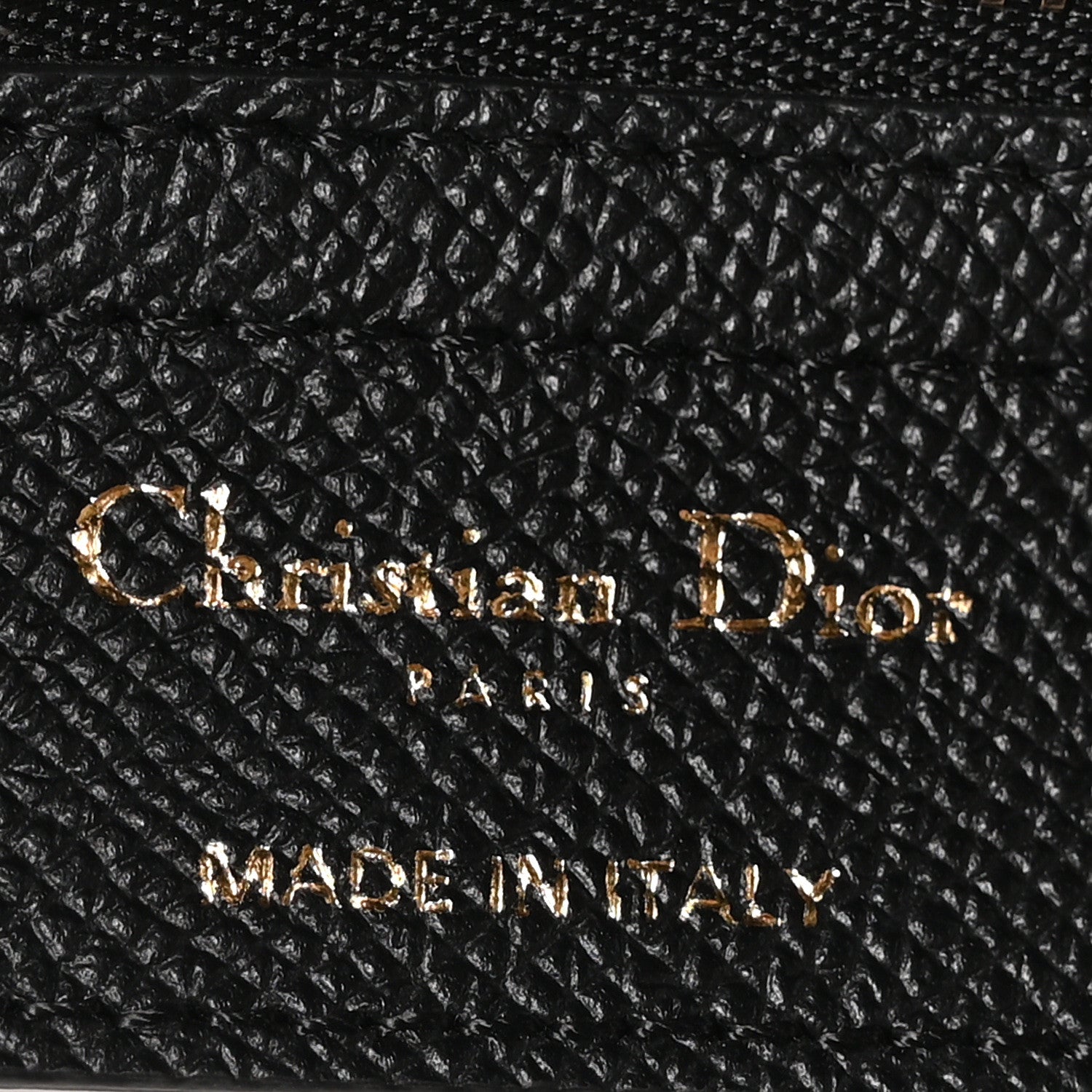 Christian Dior Grained Calfskin Saddle Bag Black 6 of 10