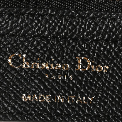 Christian Dior Grained Calfskin Saddle Bag Black 6 of 10