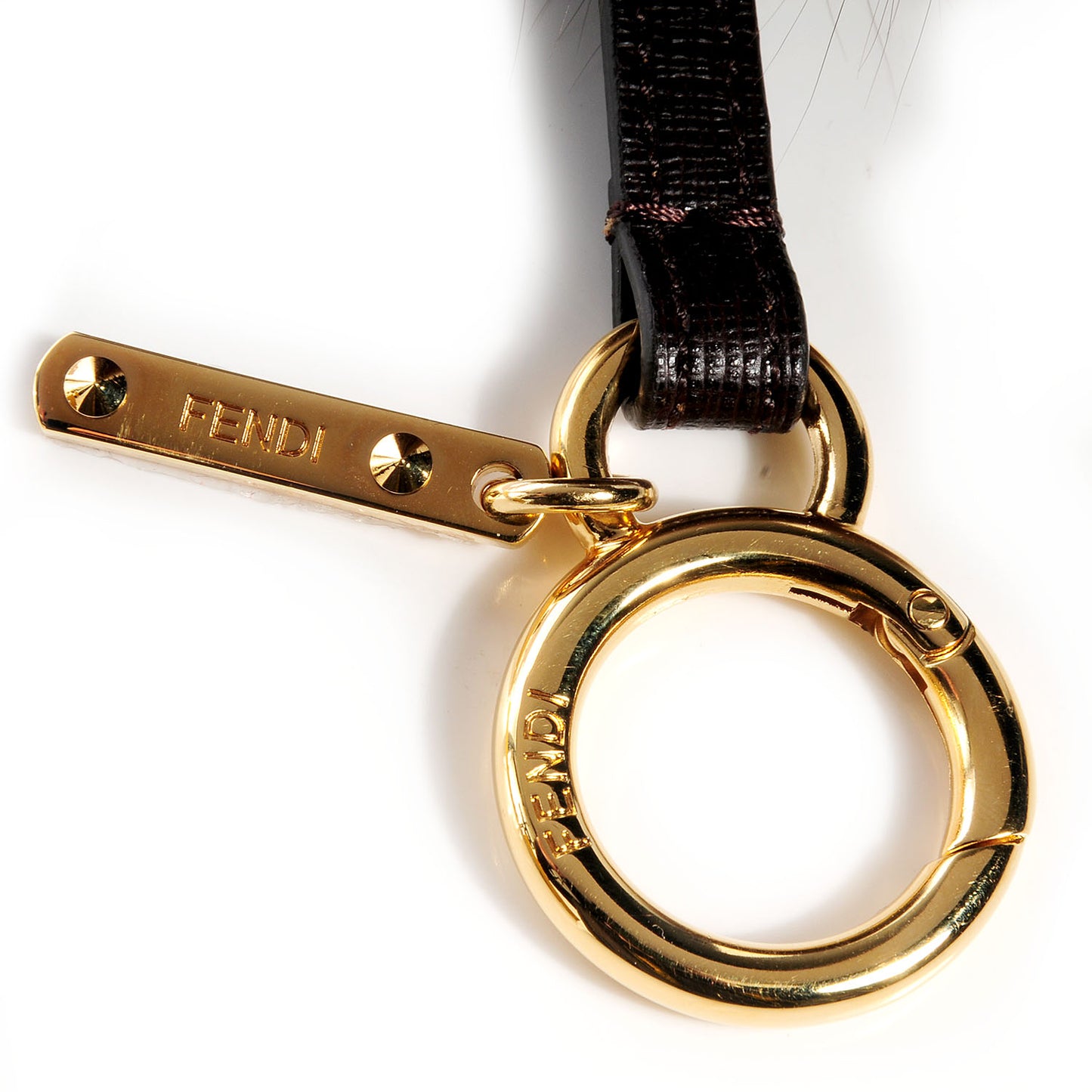 Fox Fur Vitello Elite Pom Pom Bag Charm Moro