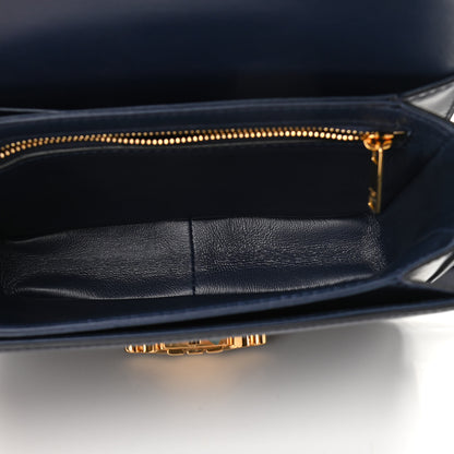 Celine Shiny Calfskin Small Triomphe Dark Blue 5 of 9