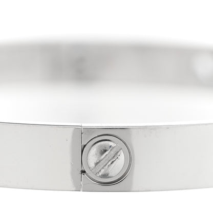 Cartier 18K White Gold Aquamarine Sapphire Spinel Amethyst LOVE Bracelet 17 5 of 7