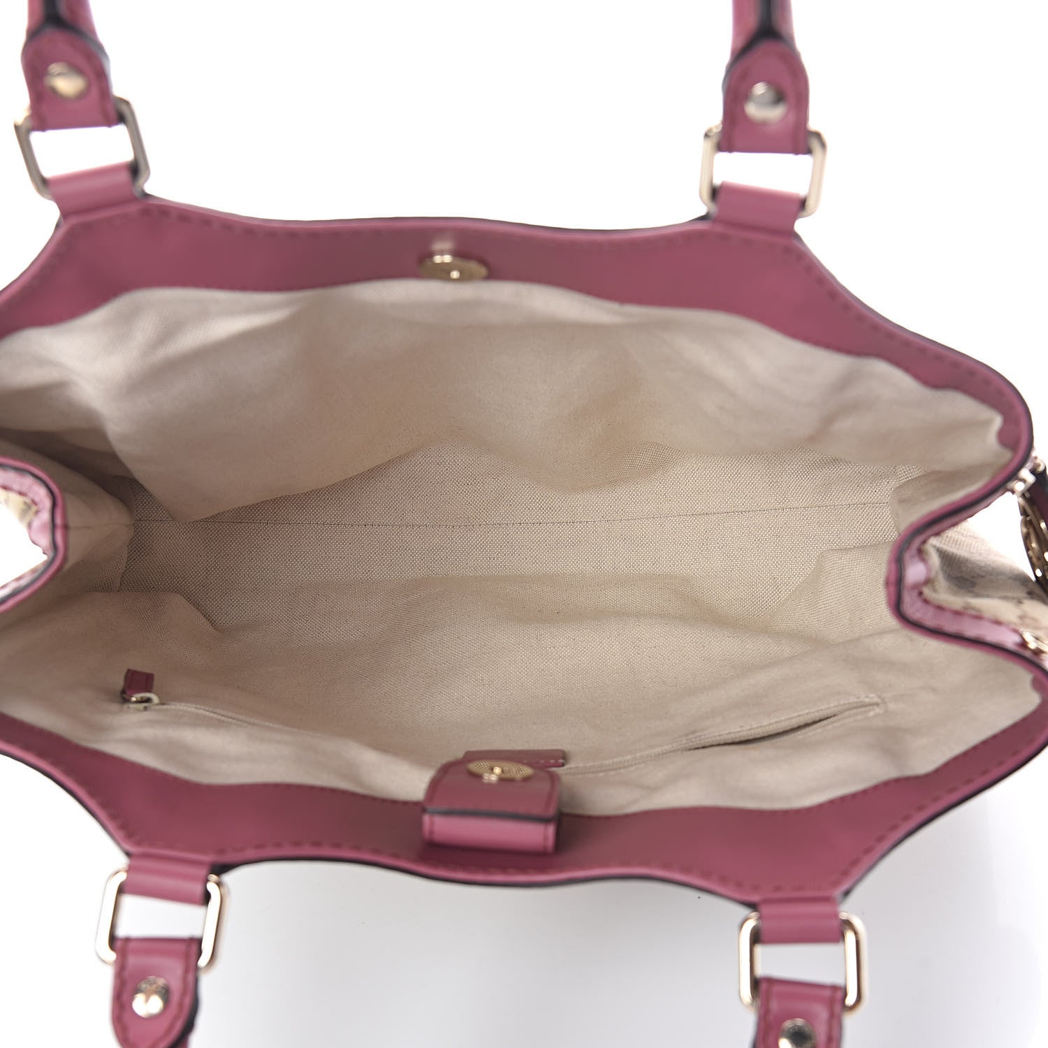 Gucci Monogram Margaux Calfskin Medium Sukey Tote Beige Ebony Vintage Rose 5 of 10