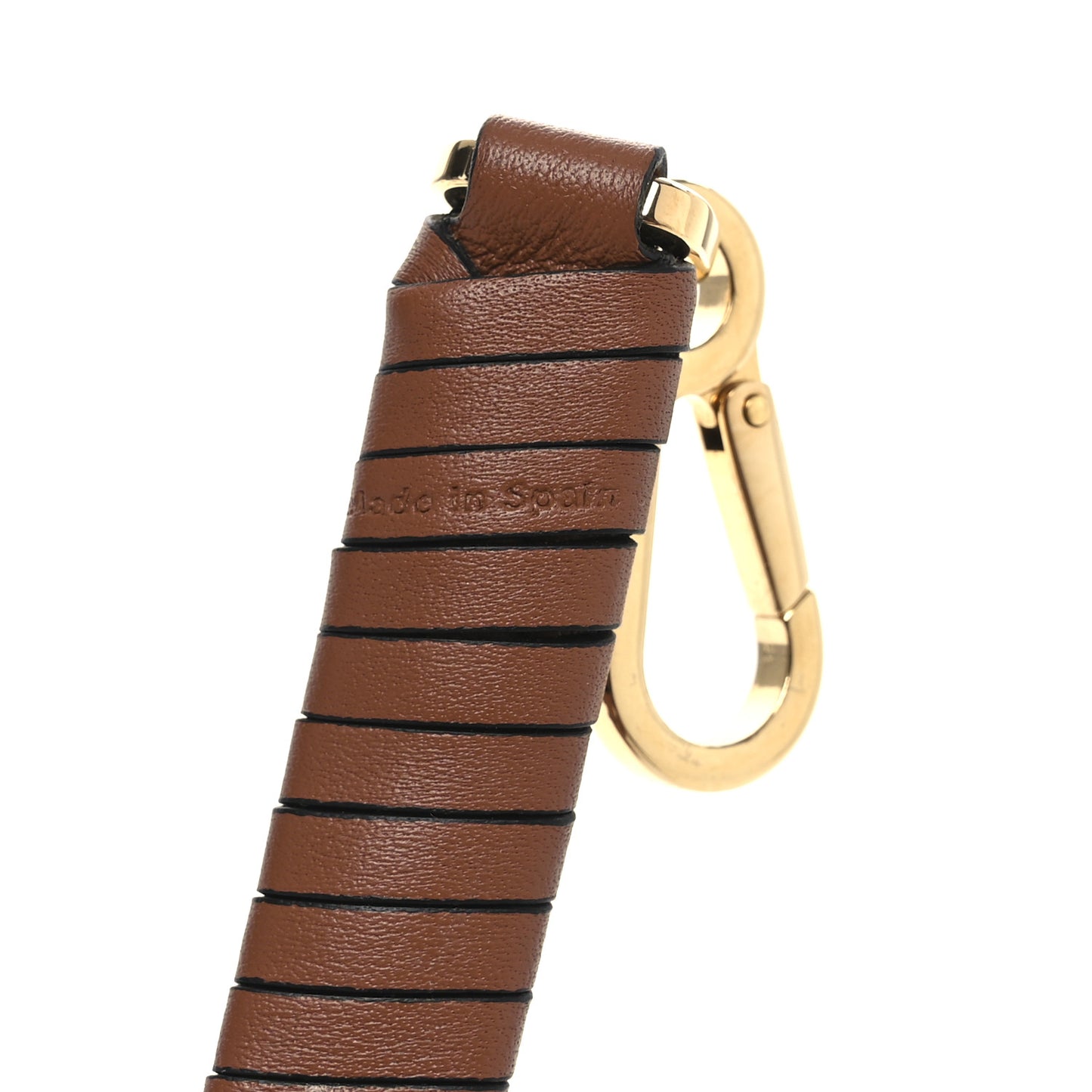 Calfskin Spiral Woven Strap Pecan
