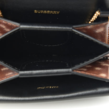 Burberry Calfskin Deer Printed Jessie Chain Card Case Malt Brown 4 of 10