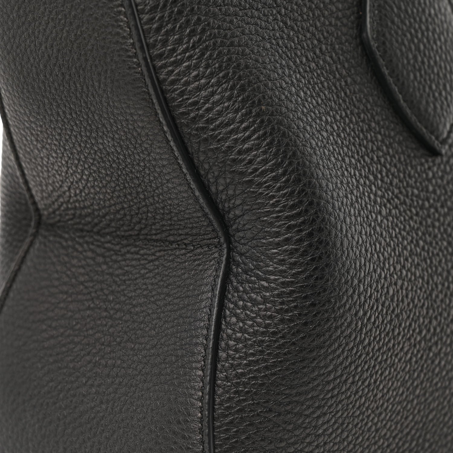 Salvatore Ferragamo Grained Calfskin Medium Star Tote Black 13 of 14