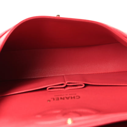 Chanel Caviar Quilted Medium Double Flap Dark Pink 5 of 11