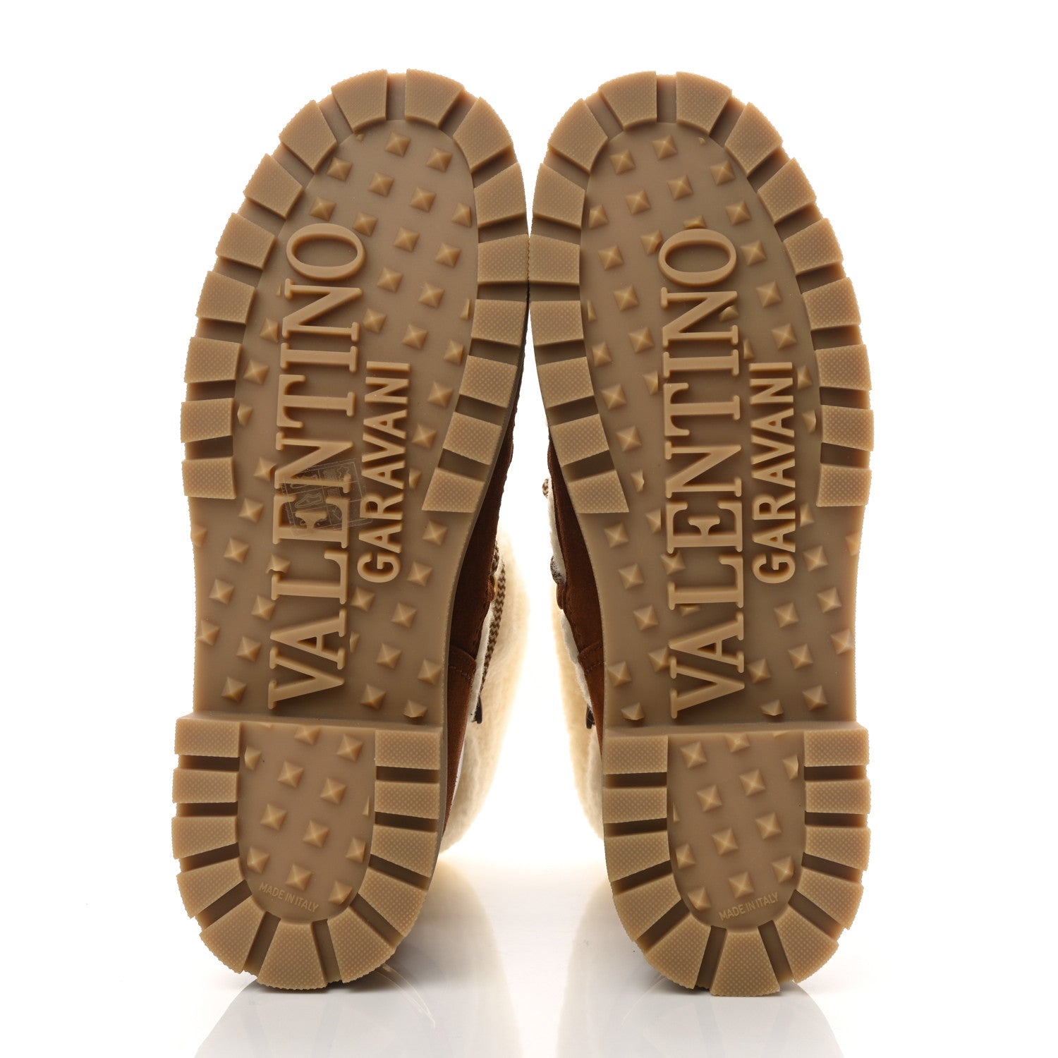 Valentino Garavani Suede Shearling Vlogo Trekkgirl 25/40mm Boots 38.5 Selleria 6 of 9
