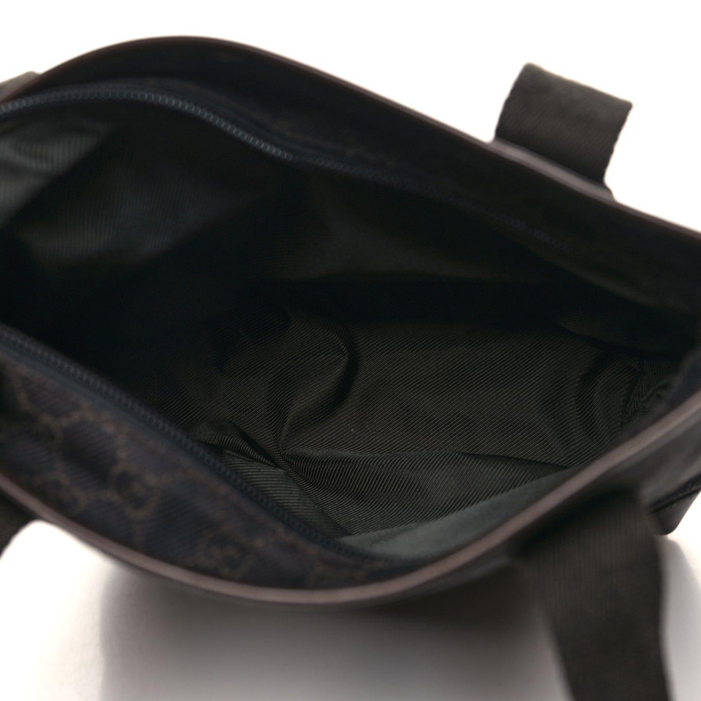 Denim Monogram Tote Bag Dark Brown