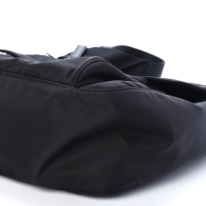Prada Nylon Vela Saffiano Single Buckle Messenger Shoulder Bag Black 8 of 8
