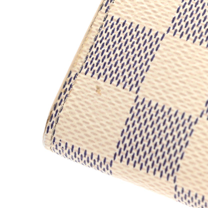 Louis Vuitton Damier Azur Emilie Wallet Rose Ballerine 8 of 8