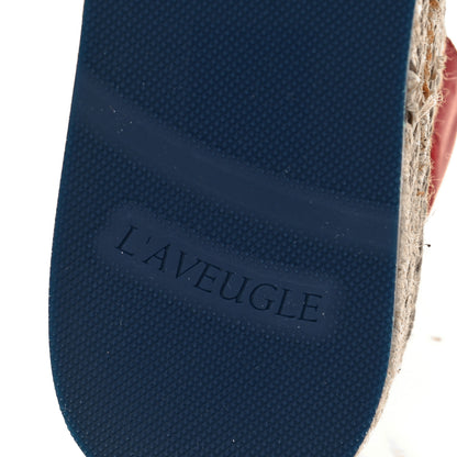 Gucci Cotton Malaga Kid Crochet Pearly GG Lilibeth Espadrille Platform Sandals 37 Hibiscus Red 10 of 10