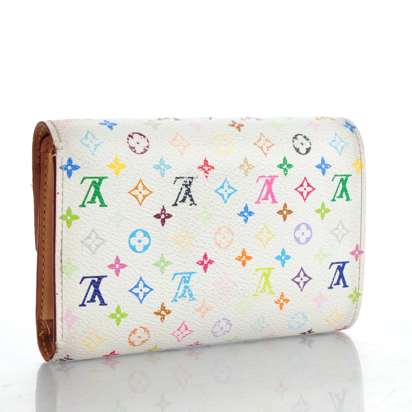 Monogram Multicolor Alexandra Wallet White