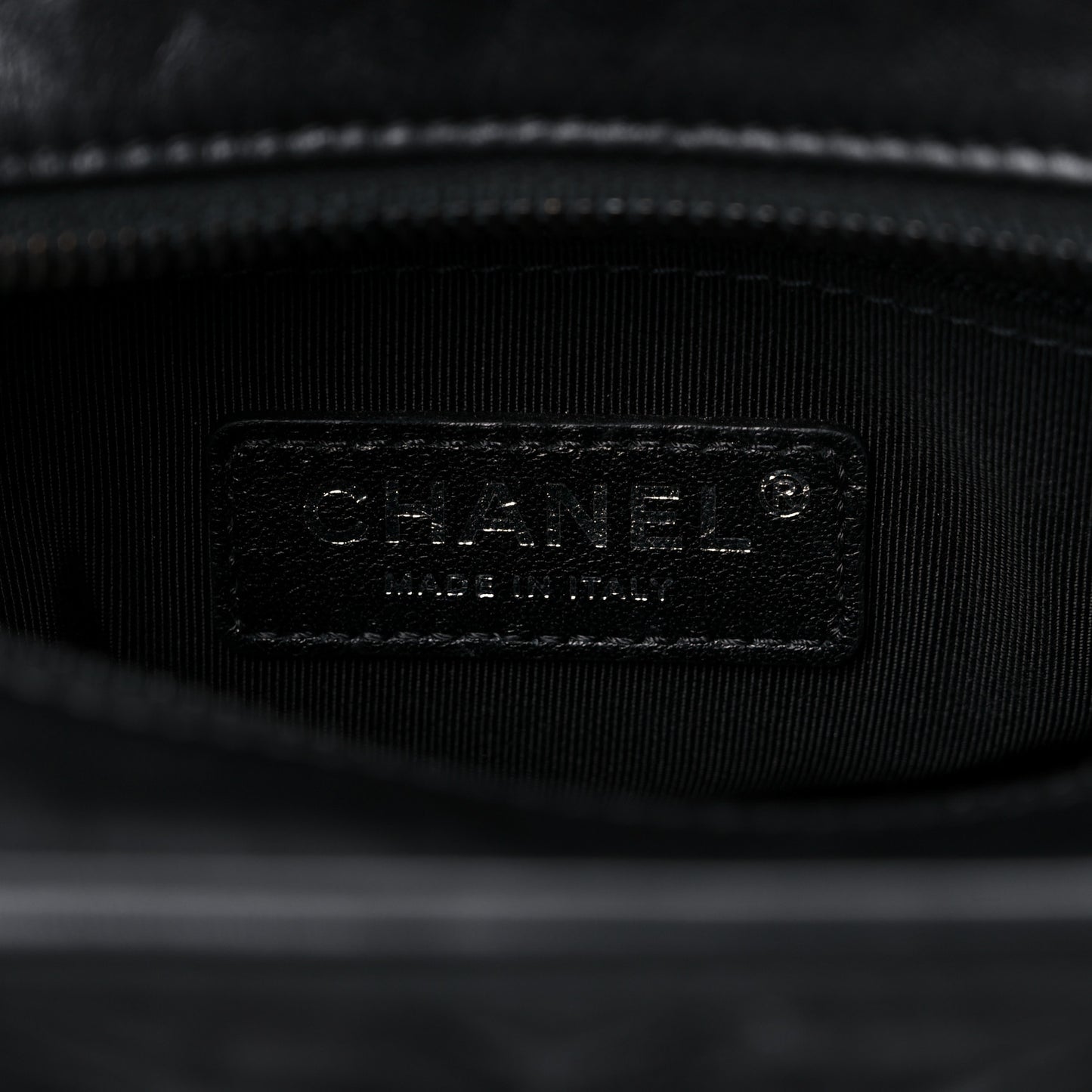 Aged Calfskin Chevron Quilted Small Gabrielle Hobo So Black