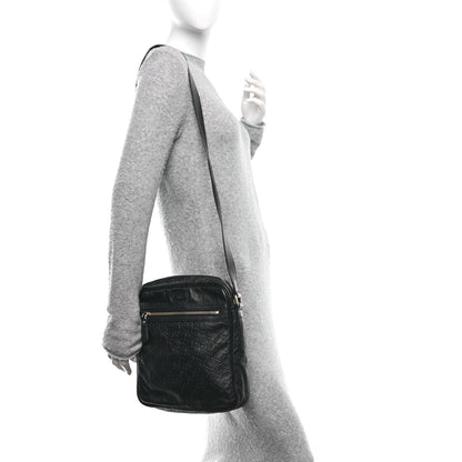Gucci Guccissima Flat Messenger Bag Black 2 of 10