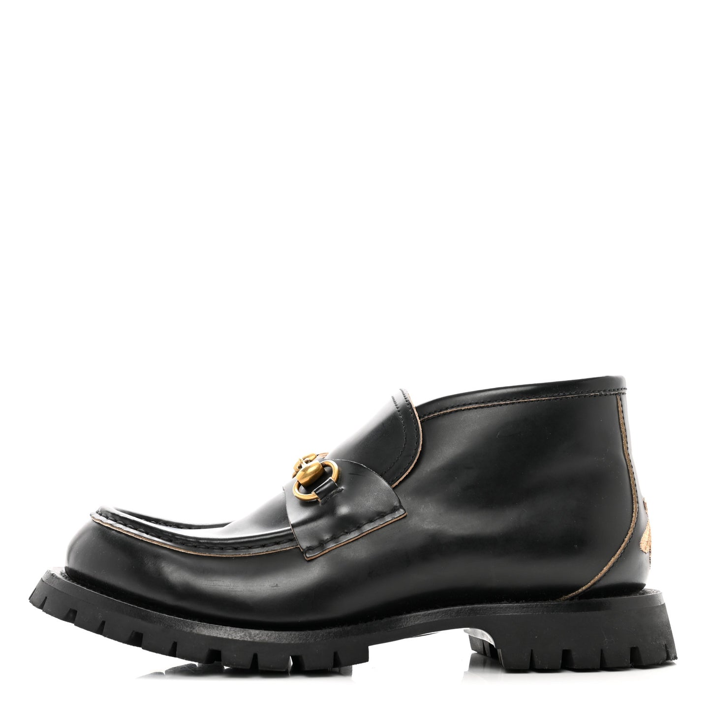 Cordovan Lux Mens Harald Horsebit Ankle Boots 7.5 Black