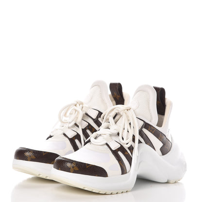 Louis Vuitton Patent Monogram LV Archlight Sneakers 38 White 3 of 10