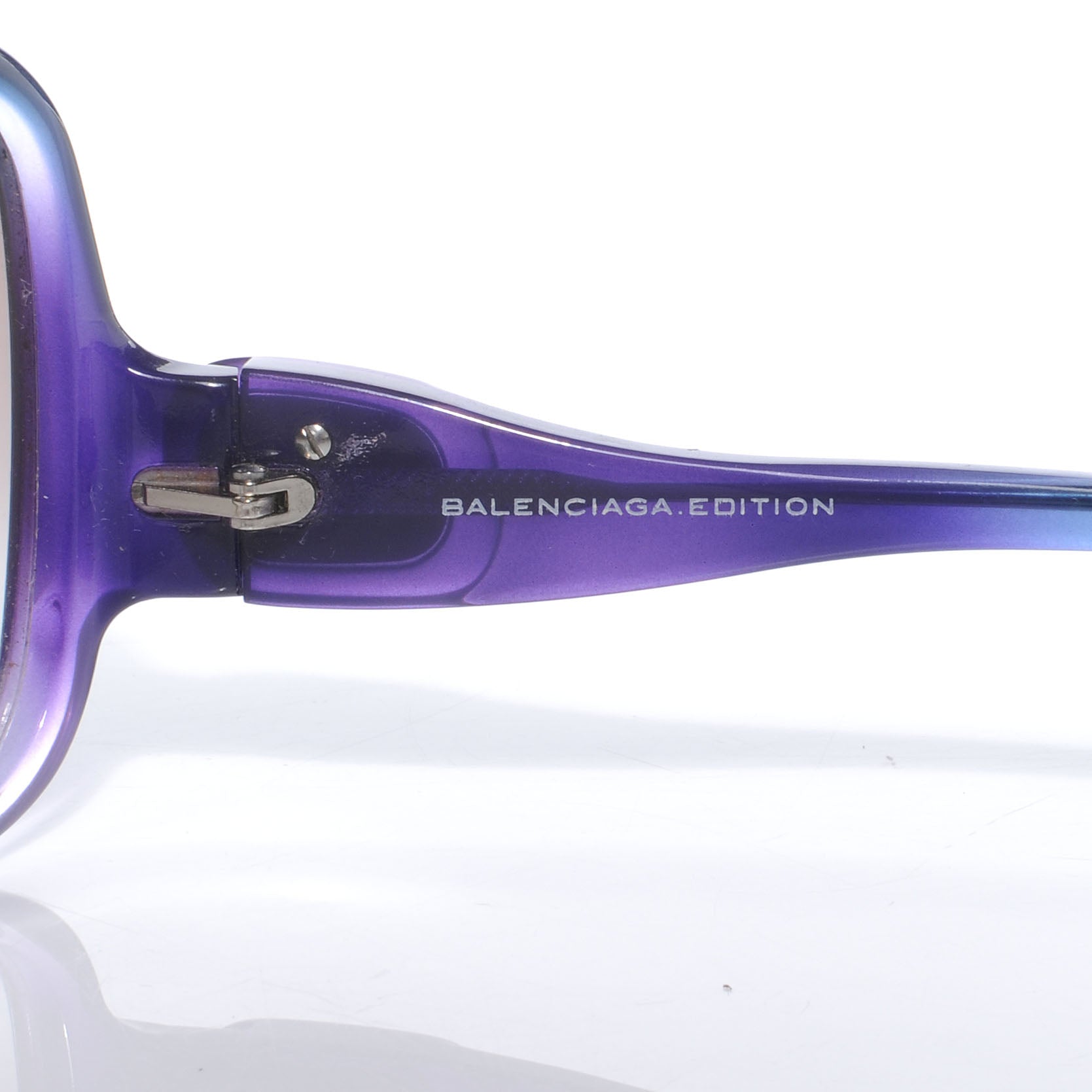 Balenciaga Oversized Sunglasses 0008 Purple 4 of 5