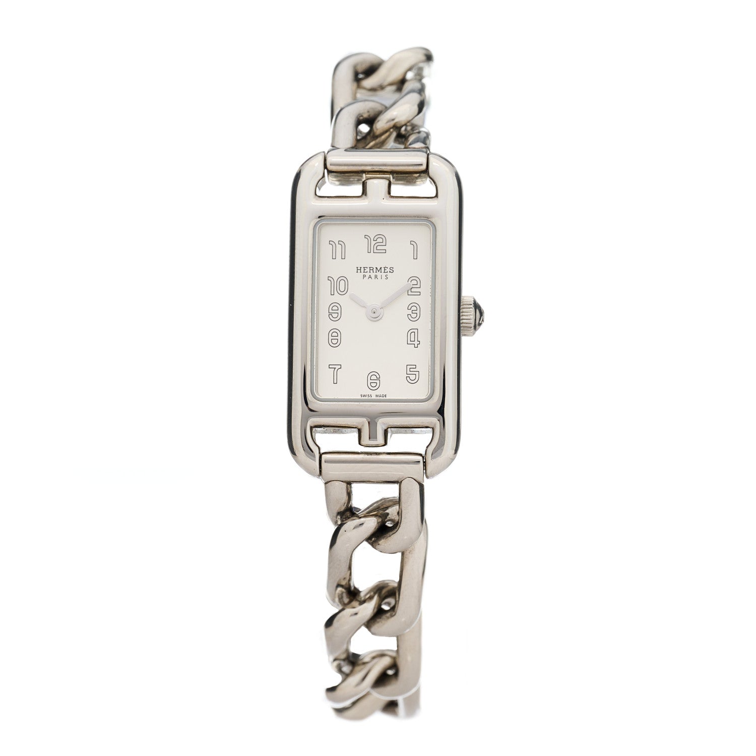 Hermes Stainless Steel 17mm Nantucket Quartz Watch 2 of 5
