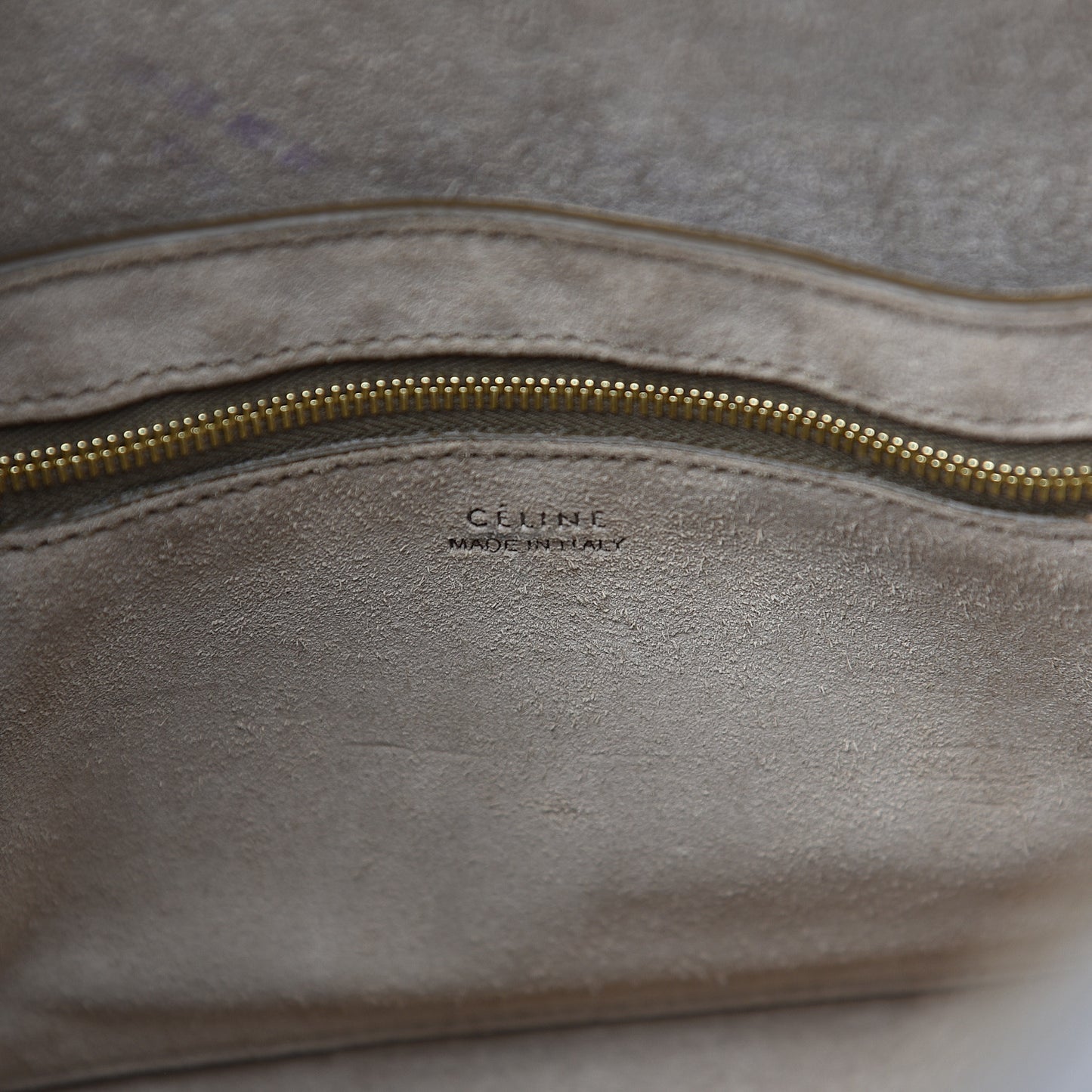 Soft Grained Calfskin Small Sangle Bucket Bag Taupe