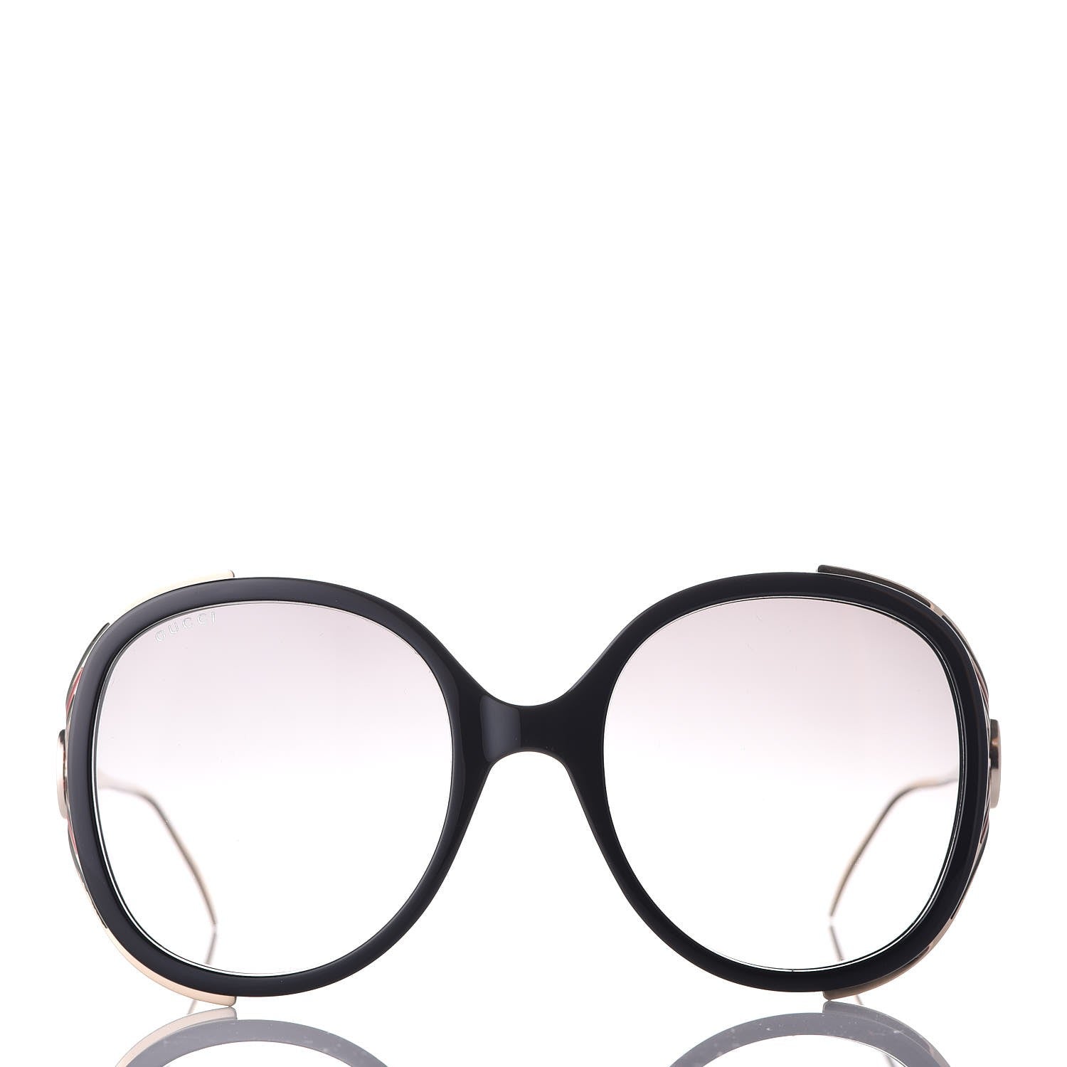 Gucci Round Frame Injected GG0226S Sunglasses Black 2 of 8