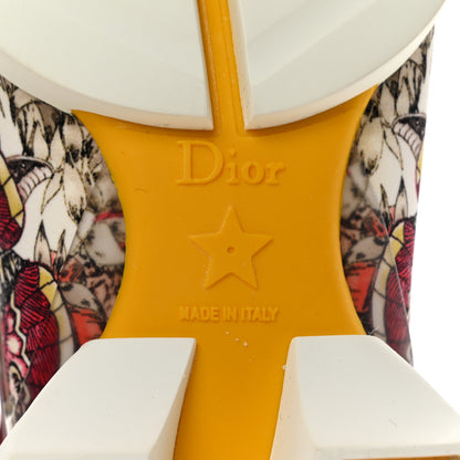 Christian Dior Neoprene Rubber Champetre Print Womens D-Connect Sneakers 36 White Multicolor 8 of 9