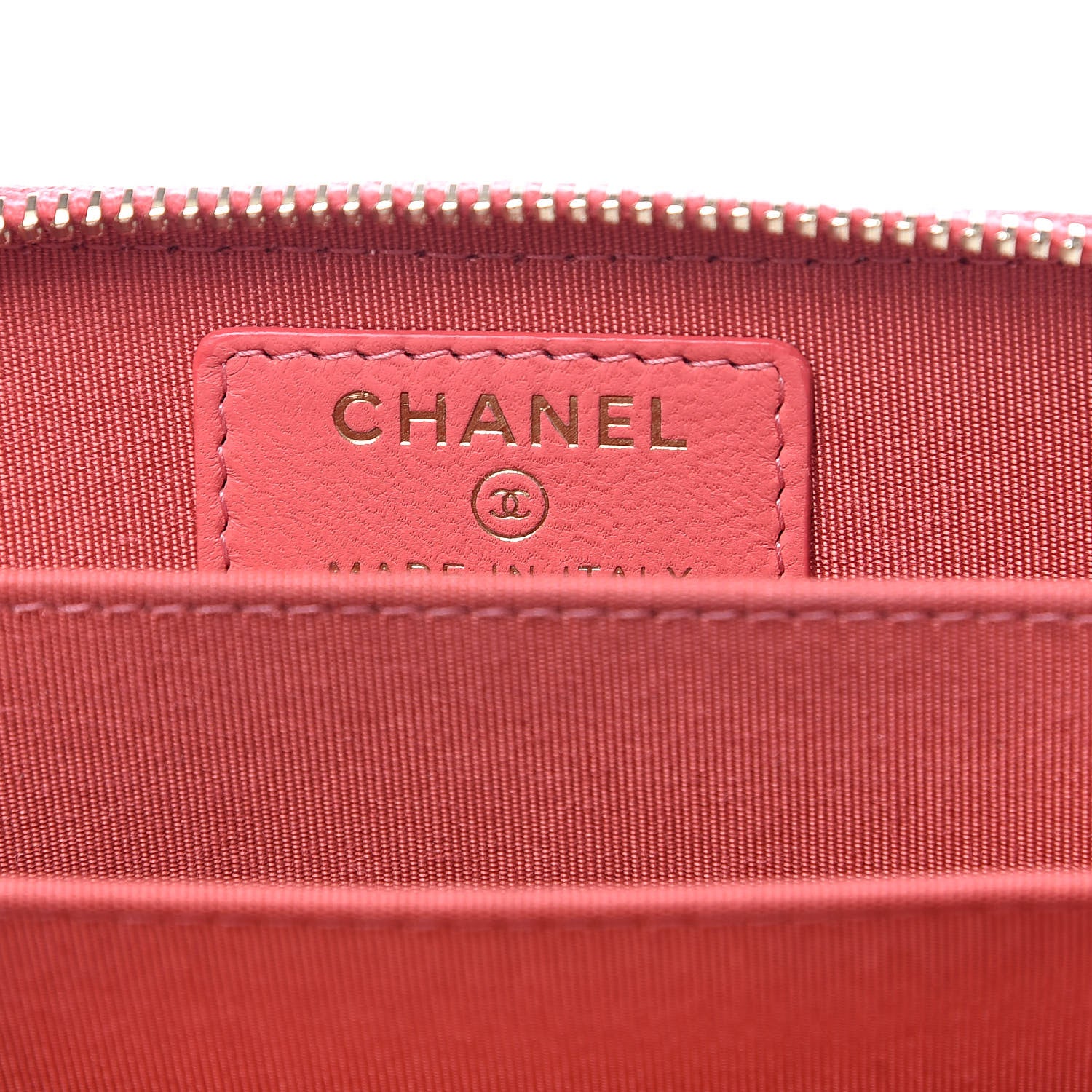 Chanel Lambskin Quilted Camellia Zip Coin Purse Pink 6 of 7