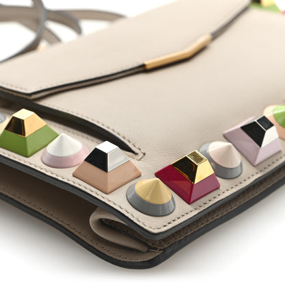 Fendi Vitello Dolce Studded Mini 2Jours Pouch Cuoio Multicolor 8 of 9